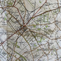 CAMBRIDGE & ELY Cloth Ordnance Survey Sixth Series One inch 1946 Sheet 135