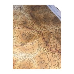 Bartholomews English Lakes Folded Cloth Map Half Inch Contoured Vintage Pre 1936