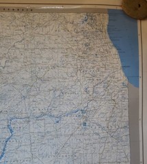 Professor Higbee’s Steams Map Illinois Laminated 4.5′ × 2.5′ New w/Guide Fishing
