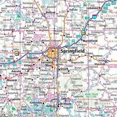 Rand McNally Easy to Fold: Missouri State Laminated Map Multicolor