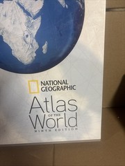 Big National Geographic Large World Atlas Ninth Edition – Hardcover – Slip Case