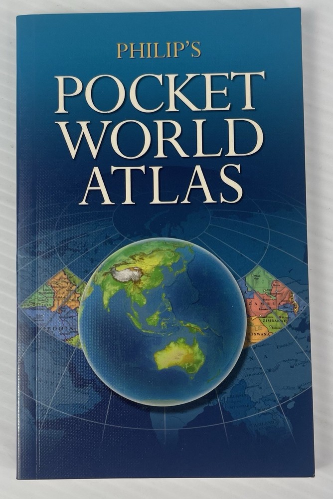 Philip’s Pocket World Atlas by Philip’s Maps (Paperback, 2006) Travel Guide