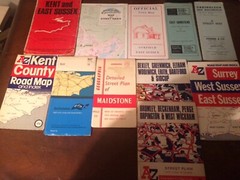 Vintage maps Kent & surrounding areas… mixed lot