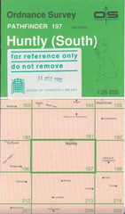 Ordnance Survey (OS) Map 1:25,000 Pathfinder Sheet NJ 43/53 Huntly (South)