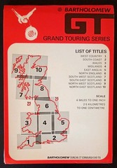 Bartholomew GT Grand Touring Series Map 6. North England (1973).