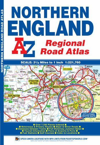 Northern England Regional Road Atlas (A-Z Regional Ro… by Geographers A-Z Map