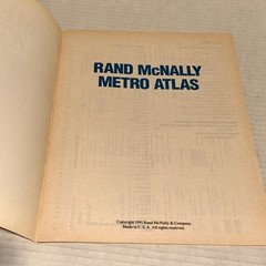 World Atlas Softcover 1992 Metro Atlas Softcover 1991 Presented By Newsweek