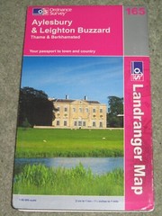 OS Ordnance Survey Landranger Map Sheet 165 Aylesbury & Leighton Buzzard – 2004