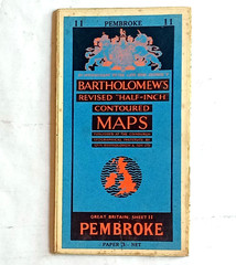8 x assorted South Wales maps Pembrokeshire & Swansea OS & Bartholomews