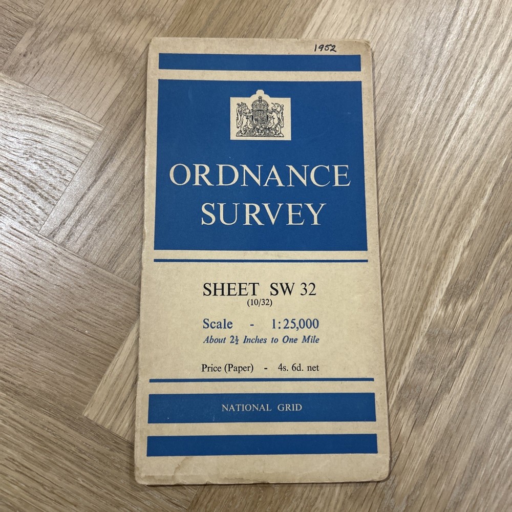 LANDS END Ordnance Survey Sheet SW32 1:25,000 1952 National Grid St Levan