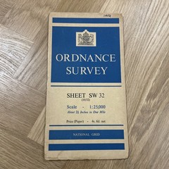 LANDS END Ordnance Survey Sheet SW32 1:25,000 1952 National Grid St Levan