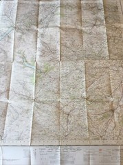 1953 Ordnance Survey One Inch Seventh Series Map 117 Bala And Welshpool