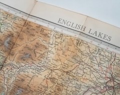 Bartholomews Half Inch Contoured Map Sheet 34 English Lakes 1961 Cartography