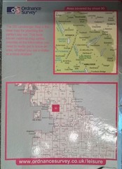 OS Ordanance Survey Landranger Maps No 89 ,90, 96 & 97.