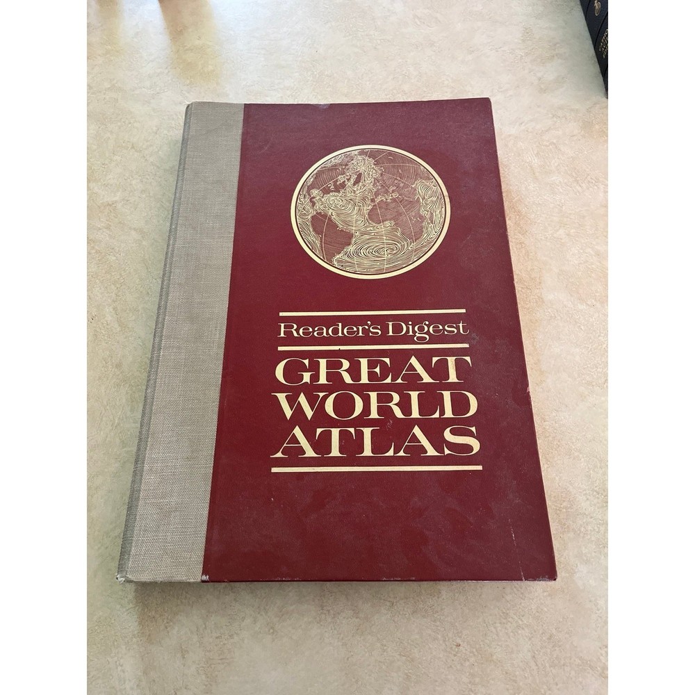 Vintage Reader’s Digest First Edition Great World Atlas 1963