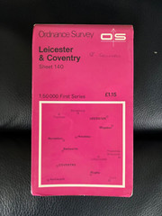 Ordnance Survey Landranger sheet 140 Leicester & Coventry, 1974