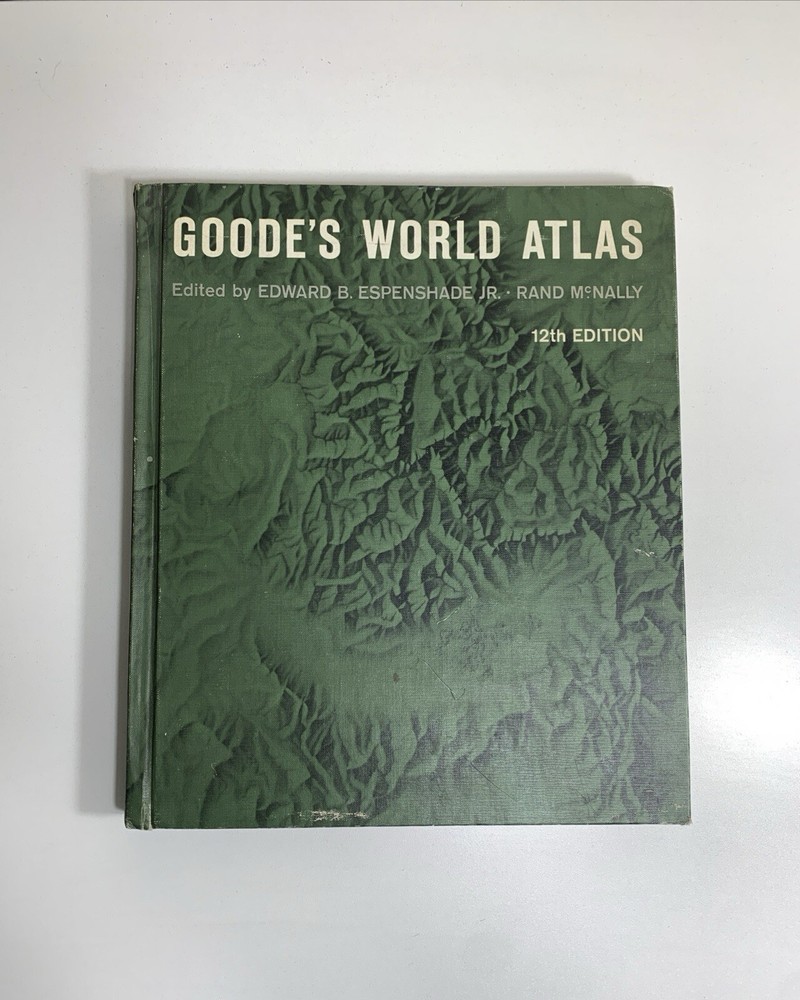 GOODE’S WORLD ATLAS BY EDWARD B. ESPENSHADE – 12TH EDITION – 1964