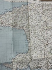 Vintage OS One Inch Map – Pembroke, Sheet 151, 1952, On Cloth – Ordnance