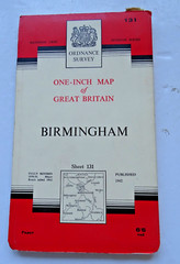 Ordnance Survey Map – Seventh Series – Sheet 131 Birmingham – Last updated 1962