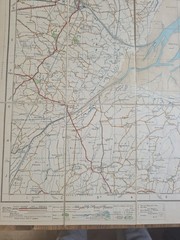 Ordnance Survey Boston 1922 Sheet 56 Contoured Road Map