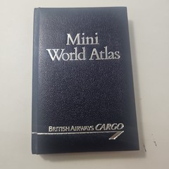 Vintage Bartholomew Mini World Atlas, 1989 Hardcover (4″x6″) Excellent Condition