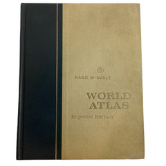 World Atlas Book Imperial Edition by Rand McNally 1965 MCMLXV Maps MCM Reference