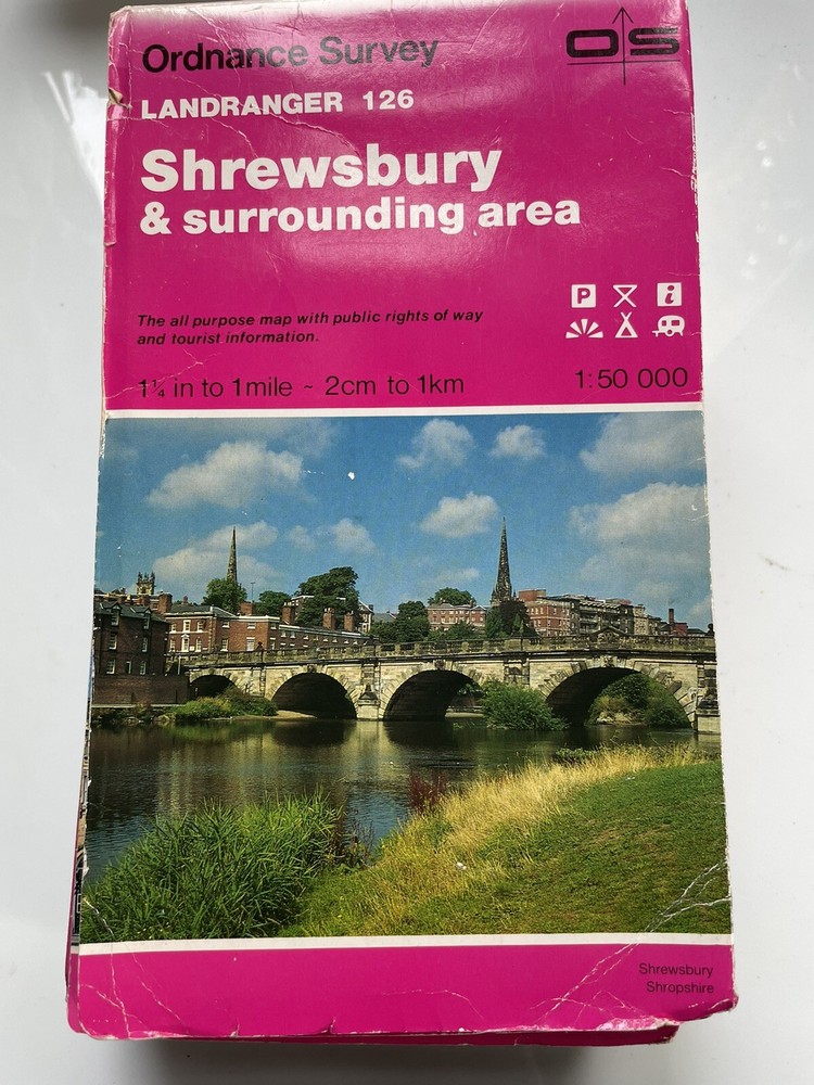 Ordnance Survey Landranger series 1:50000 1.25 to 1 mile you choose from list 2