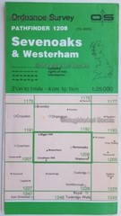 ORDNANCE SURVEY · PATHFINDER MAPS · CHATHAM · SEVENOAKS & WESTERHAM