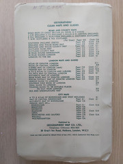RARE GEOGRAPHER’S Sheet 4 Map 3 inch=1 mile Cloth Map North West London c1940