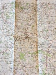 1960 Ordnance Survey One Inch Seventh Series Map 120 Burton Upon Trent inc Derby