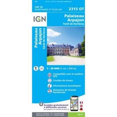 France 1:25K map 2315OT Palaiseau Arpajon / Forêt de Verrières