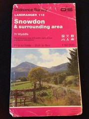 Ordnance Survey Landranger 115 Snowdon & surrounding area 115 1988