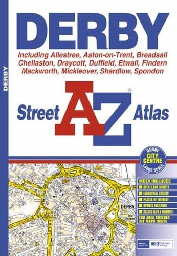 A-Z Derby Street Atlas by Geographers’ A-Z Map Company Paperback / softback The
