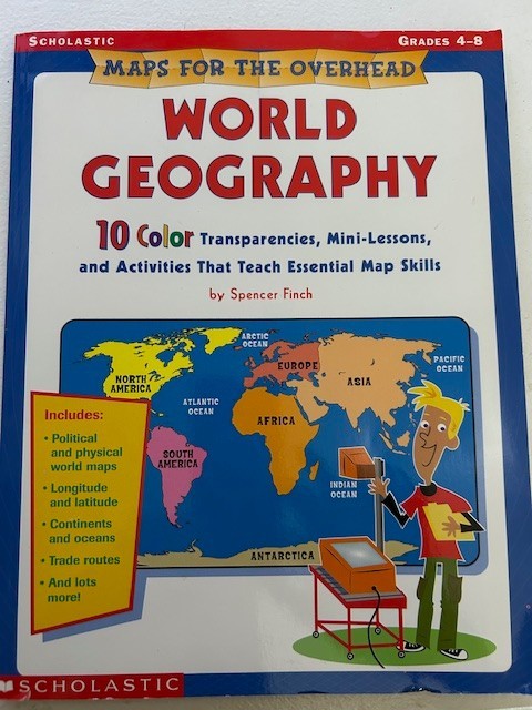 World Geography: Maps for the Overhead – Grades 4 – 8 – Gently Used
