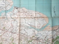 Ordinance Survey Road Map 116 Chatham & Maidstone 1″ to Mile 1931 Cartography