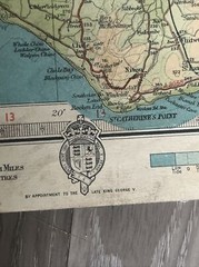 1930s Bartholomew’s revised half-inch Map of NEW FOREST isle Of Wight