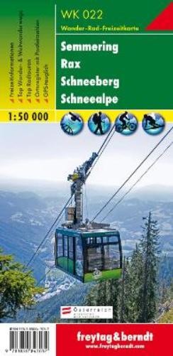 Freytag-Berndt WK 022 Semmering – Rax – Mountains – Snow Alps, (Map) (UK IMPORT)