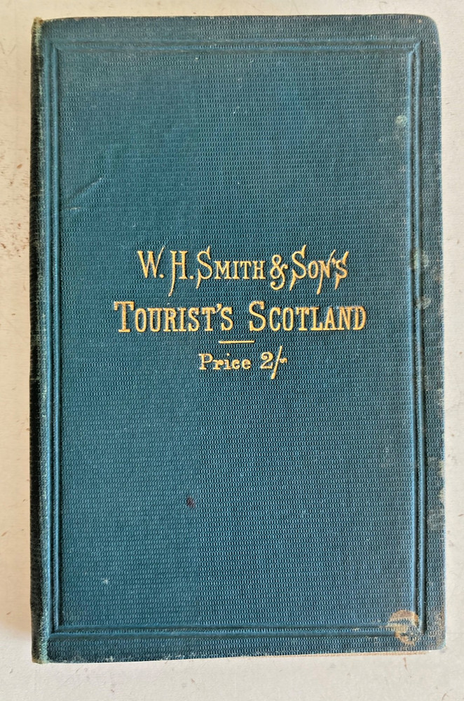 W H SMITH & SON TOURISTS SCOTLAND FOLD OUT COLOUR CLOTH MAP SCOTTISH TOURISM