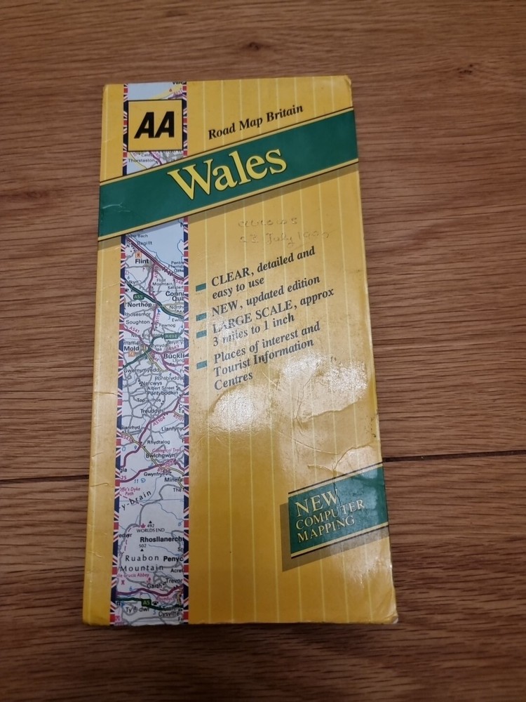 Road Map Britain: Wales by Automobile Association (Paperback, 1990)