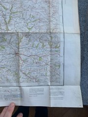OS 1936 Ordnance Survey One Inch Fifth Edition Cloth 1″ Map 118 Barnstaple.