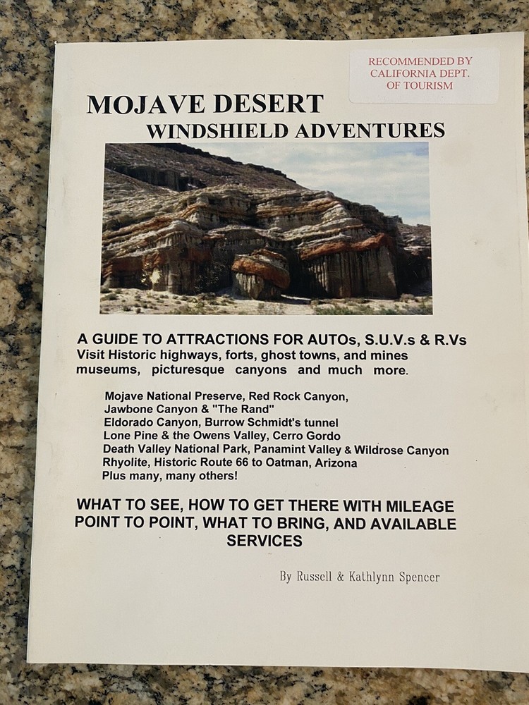 Mojave Desert Windshield Adventures Autos, SUV RV’s Russell Spencer SIGNED 2004