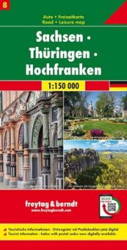 Freytag-Berndt Saxony – Thuringen – Higher Franconia, Automap (Map) (UK IMPORT)