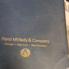 Vintage Book 1973 Rand McNally & Co Standard Highway Mileage Guide Maps