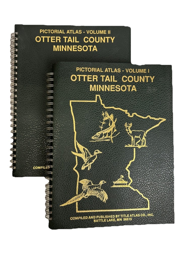 Pictorial Atlas of Otter Tail County Minnesota 1993 Battle Lake Volume 1 & 2