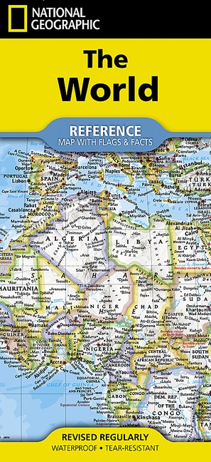National Geographic World Map (Folded with Flags and Facts) Other
