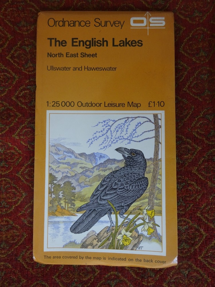 OS MAP LAKE DISTRICT HAWESWATER ULLSWATER SHAP PATTERDALE GLENRIDDING POOLEY BRI
