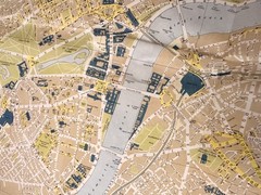 Vintage London 1964 London City Map Street Index Mobil Map No. 5 Mobil Oil Co.