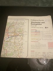 Winchester and Basingstoke sheet 185 OS Map Free Postage