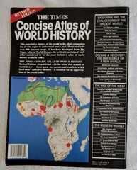 The Times Concise Atlas of World History Revised Edition Softcover 1986 Book