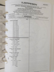 Jeppesen Airway Manual Southwest with Aeronautical Charts Maps 7 Ring Binder vtg